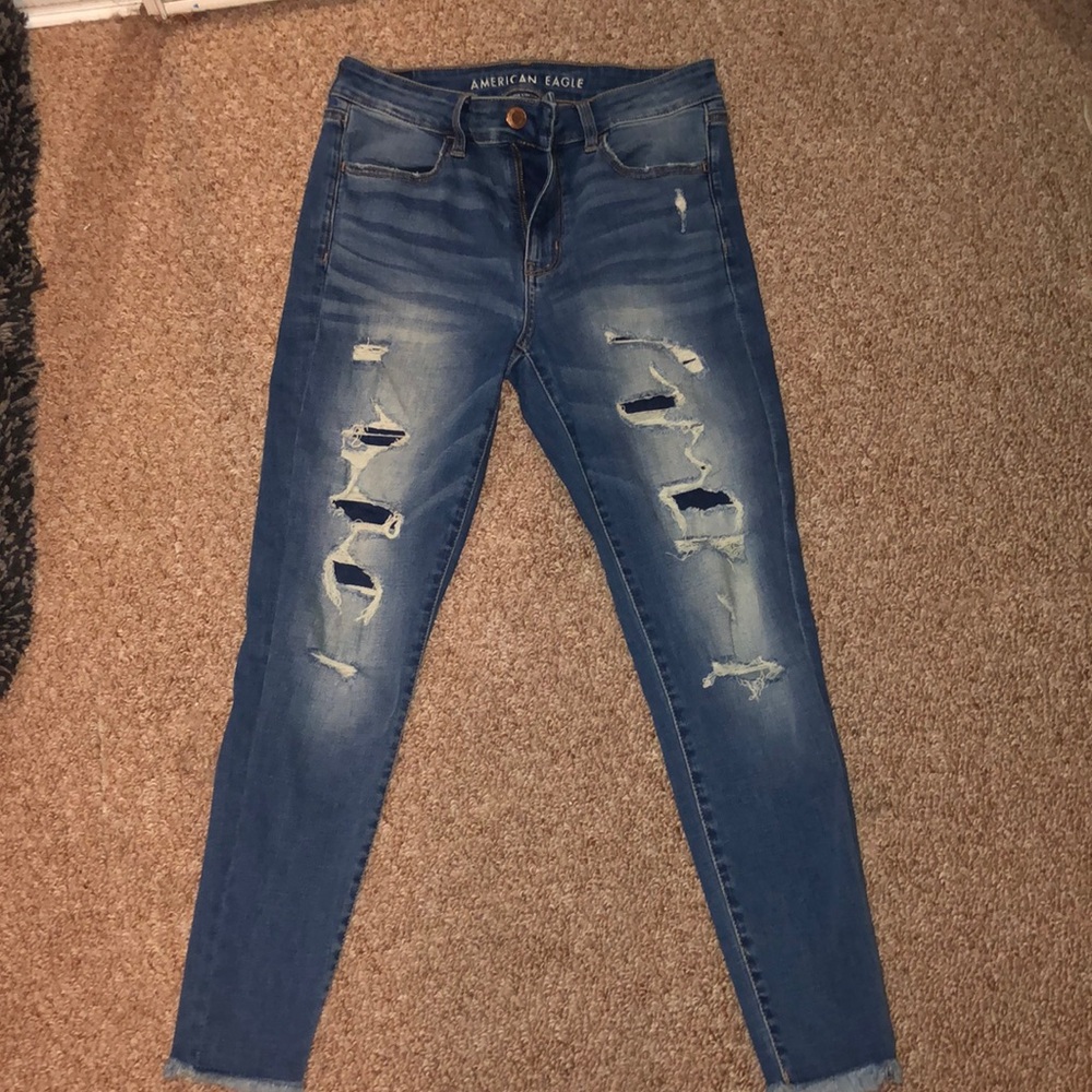 American Eagle ripped jeans